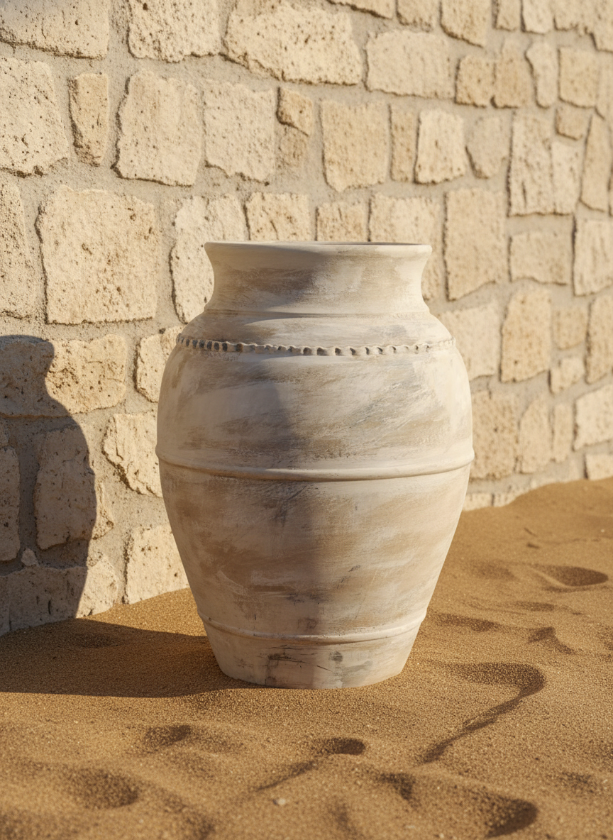 Vaso terracota artesanal LAMOUR D feito à mão Portugal. Decoração sustentável; Decoração e design de interiores; decoração e design biofílico; Decoração minimalista, wabi-sabi, rústica, mediterrânico e farmehouse. 