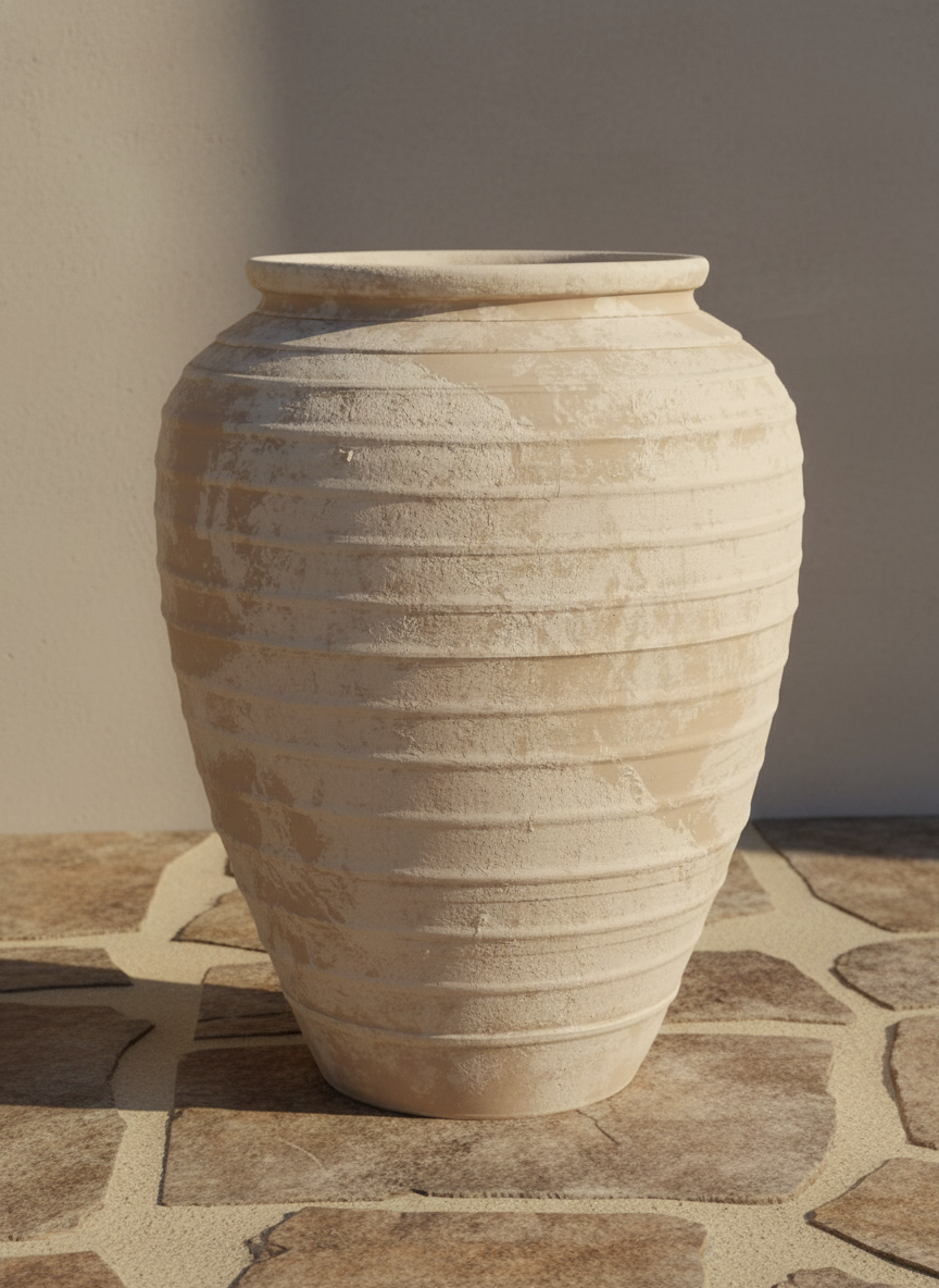 Vaso terracota artesanal Marua N, MADE IN Portugal. Estilo wabi-sabi, minimalista, rústico, mediterrânico, moderno e outras. Decoração sustentável e design de interiores; design biofílico;