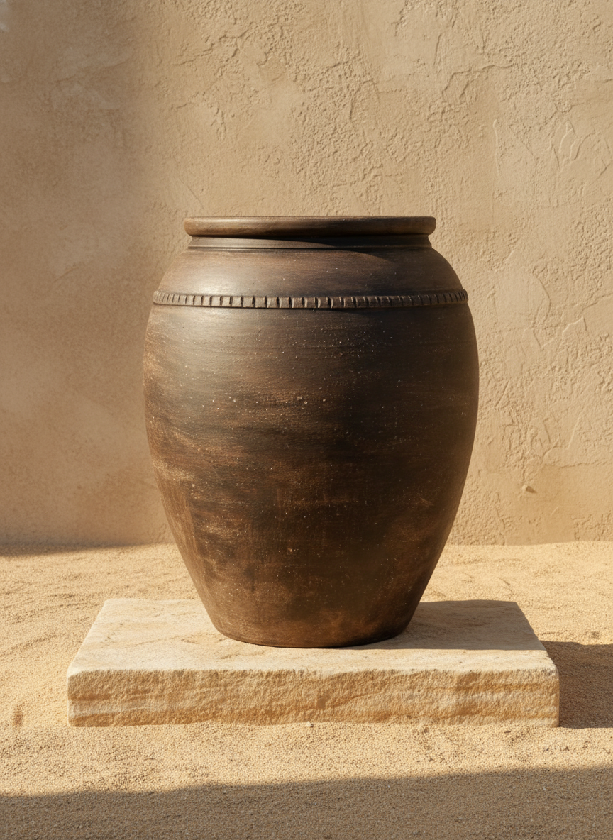 Vaso terracota artesanal RÚSTICO Z made in Portugal. Decoração wabi-sabi, minimalista, rústico, mediterrânico, Japandi e farmehouse. Decoração e design de interiores; decoração e design biofílico;