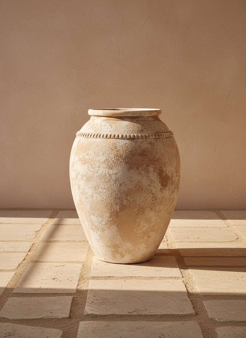 Vaso terracota artesanal Luma E, artesanalmente feito em Portugal, decoração wabi-sabi, minimalista, rústica, mediterrânica, cottagecore e farmhouse . Decoração e design de interiores; decoração e design biofílico;