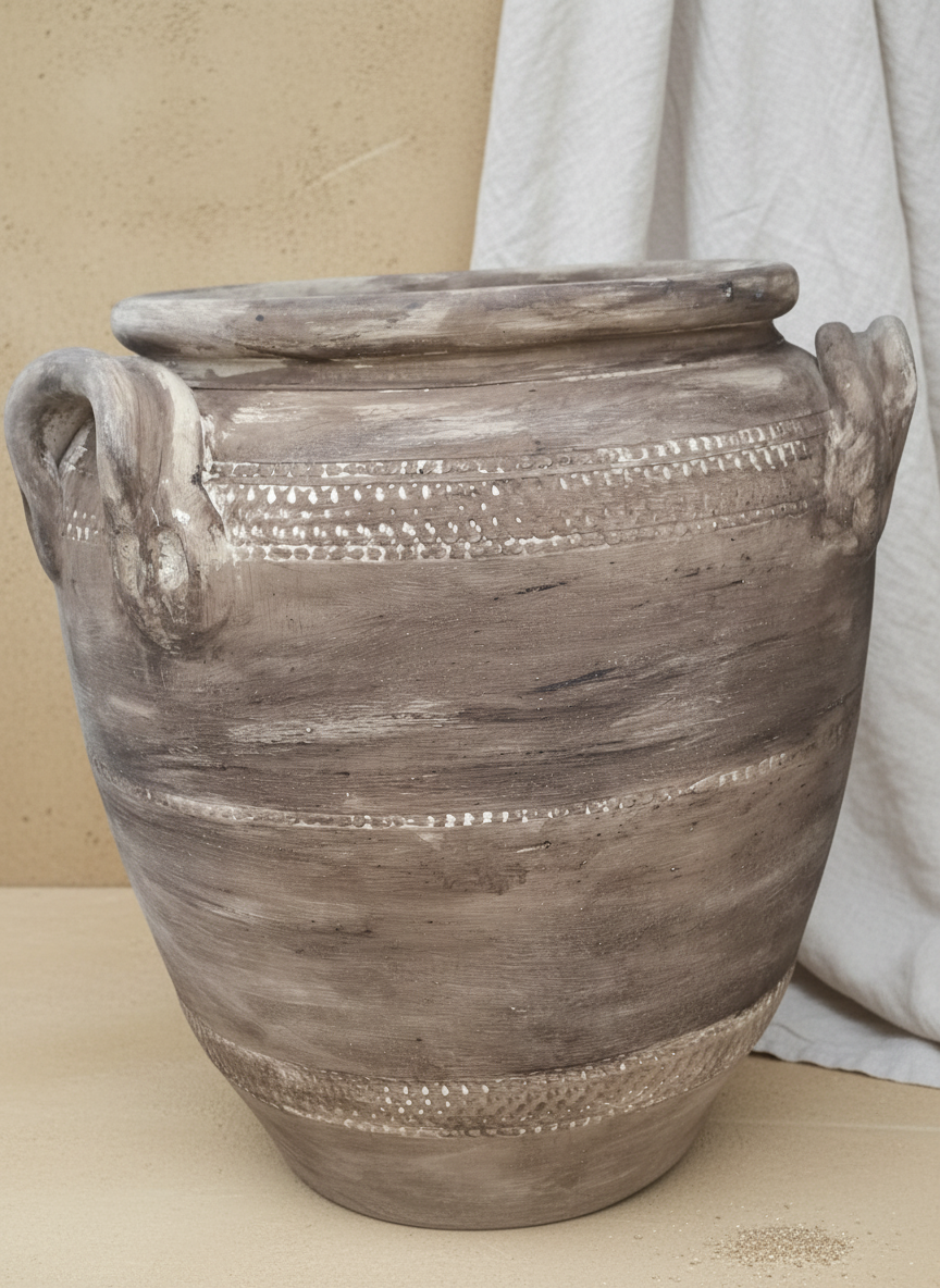 Vaso terracota artesanal RÚSTICO Z.1 made in Portugal. Estilo orgânico. Decoração wabi-sabi, minimalista, rústico, mediterrânico, Japandi e farmehouse. Decoração e design de interiores; decoração e design biofílico;