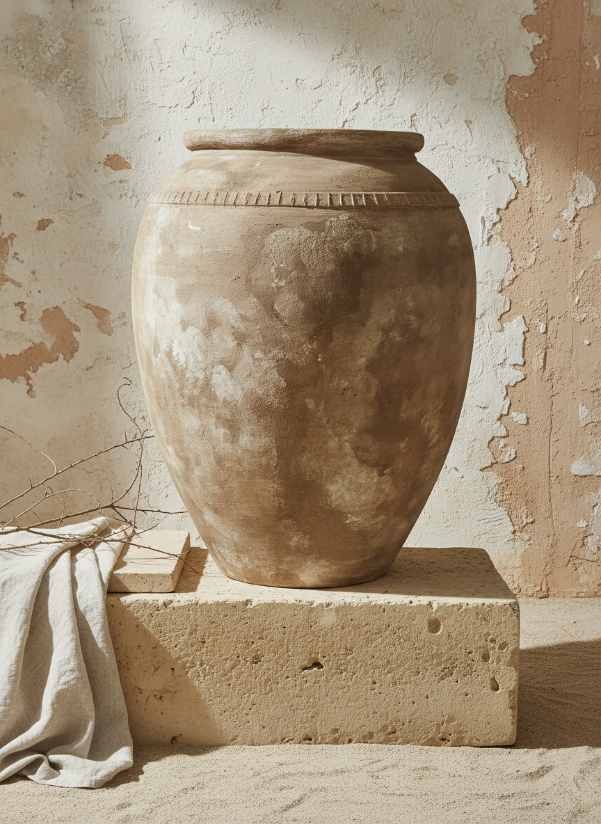 Vaso terracota artesanal RÚSTICO K feito à mão em Portugal, decoração wabi-sabi, minimalista, rústica, mediterrânica, cottagecore e farmhouse . Decoração e design de interiores; decoração e design biofílico;