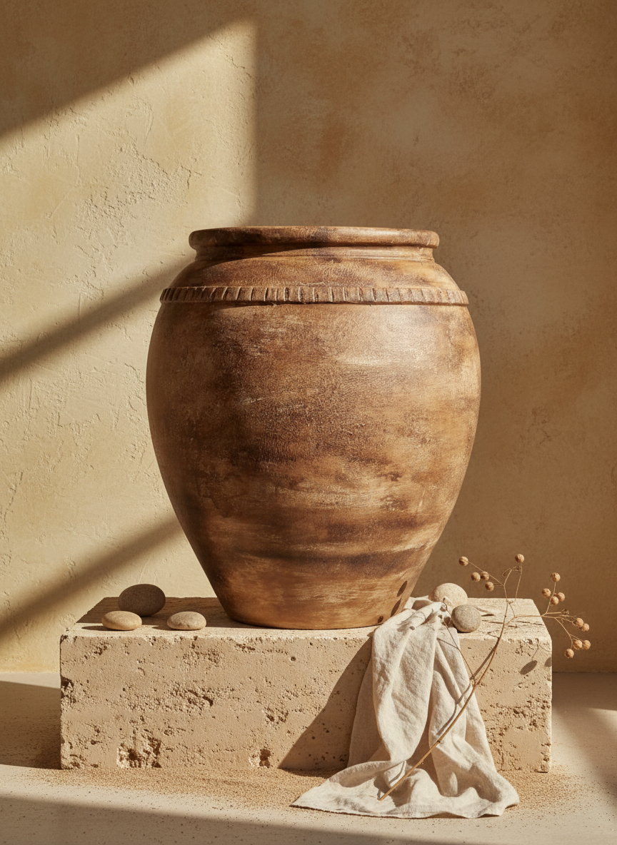 Vaso terracota artesanal RÚSTICO N feito à mão Portugal, decoração wabi-sabi, minimalista, rústico, mediterrânico, Japandi e farmehouse. Decoração e design de interiores; decoração e design biofílico;