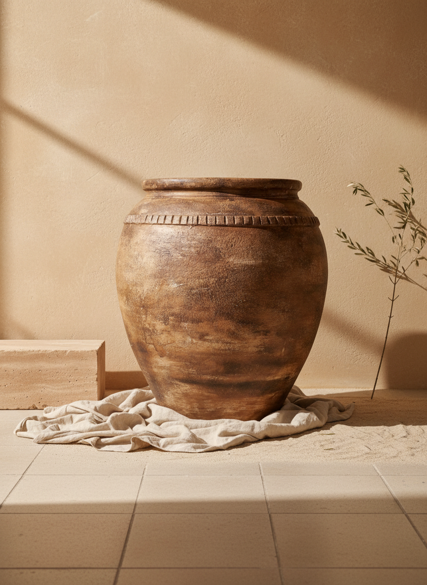 Vaso terracota artesanal RÚSTICO N feito à mão Portugal, decoração wabi-sabi, minimalista, rústico, mediterrânico, Japandi e farmehouse. Decoração e design de interiores; decoração e design biofílico;