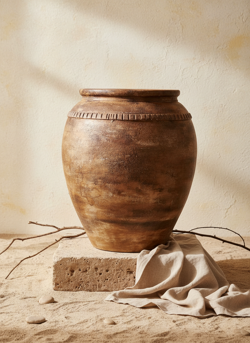 Vaso terracota artesanal RÚSTICO N feito à mão Portugal, decoração wabi-sabi, minimalista, rústico, mediterrânico, Japandi e farmehouse. Decoração e design de interiores; decoração e design biofílico;
