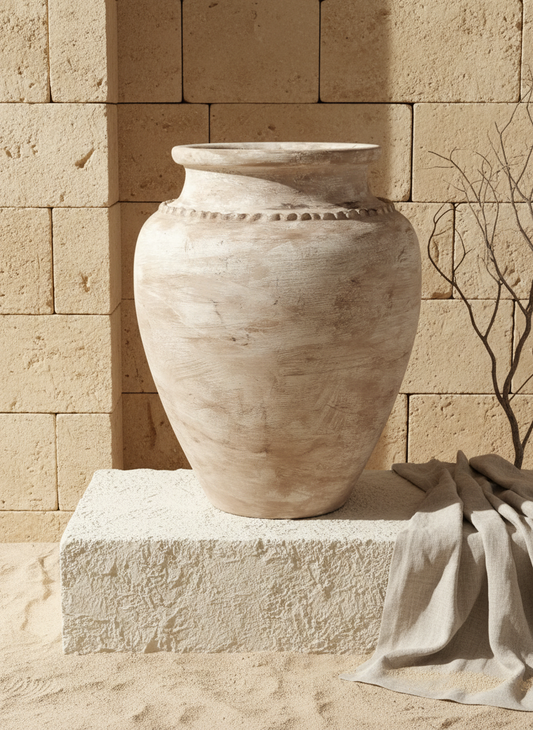 Vaso terracota artesanal RÚSTICO U feito à mão Portugal. Decoração de interiores e exteriores;  Desing biofílico; Estilos cottagecore, rústico, mediterrânico, Japandi,  wabi-sabi e farmehouse. 