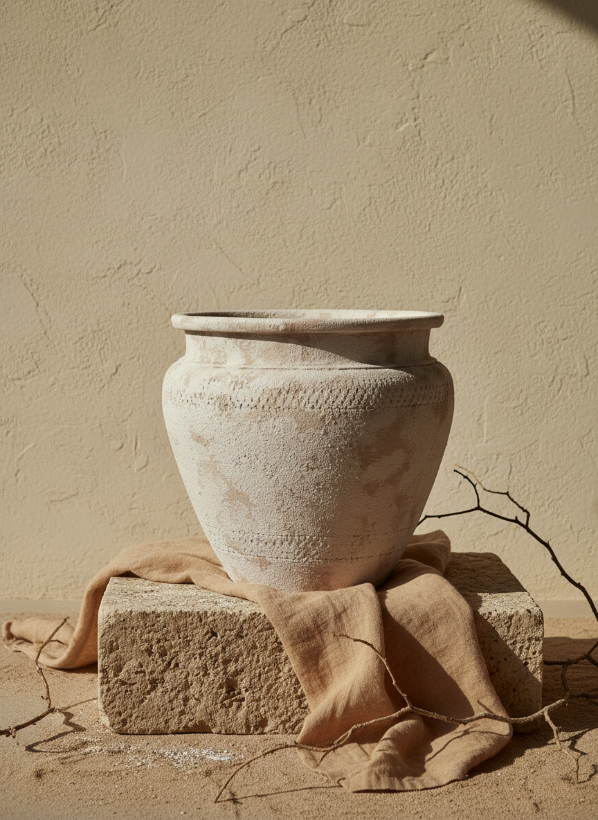 Vaso terracota artesanal  EXC 8, handmade em Portugal.  Decoração minimalista, mediterrânica, cottagecore e moderno.  Decoração orgânica sustentável; design biofílico;