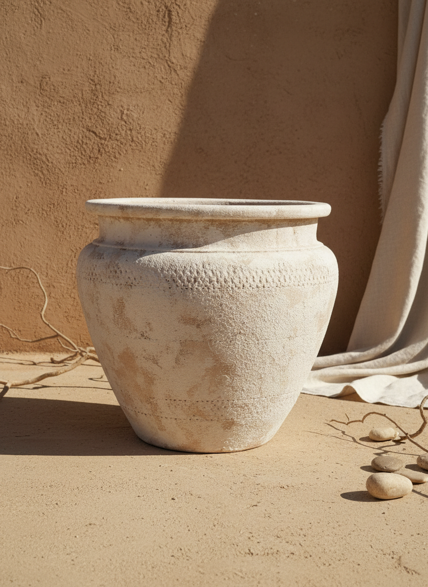 Vaso terracota artesanal  EXC 8, handmade em Portugal.  Decoração minimalista, mediterrânica, cottagecore e moderno.  Decoração orgânica sustentável; design biofílico;