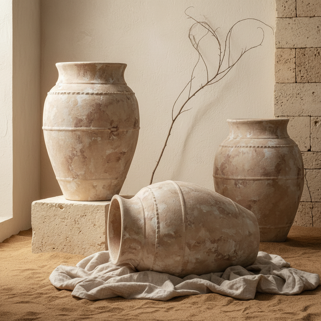 Vaso terracota artesanal LAMOUR G feito à mão Portugal. Decoração orgânica; Decoração sustentável; Design de interiores; decoração e design biofílico; Decoração minimalista, wabi-sabi, rústica, mediterrânico e farmehouse. 