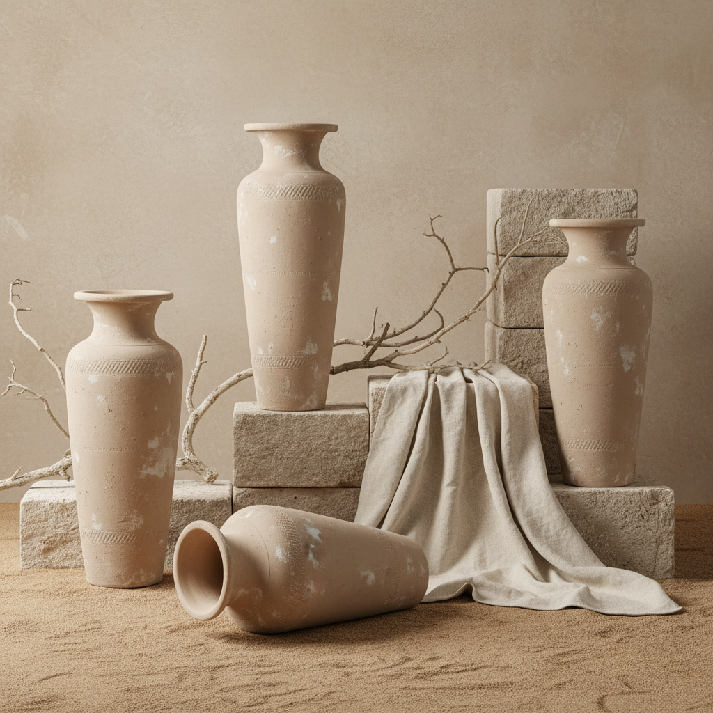 Vaso terracota artesanal  EXC 17, handmade em Portugal. Estilo orgânico; Decoração orgânica; cottagecore, wabi-sabi, farmhouse, Japandi, minimalista, mediterrânica e moderno. Design de interiores sustentável; design biofílico;