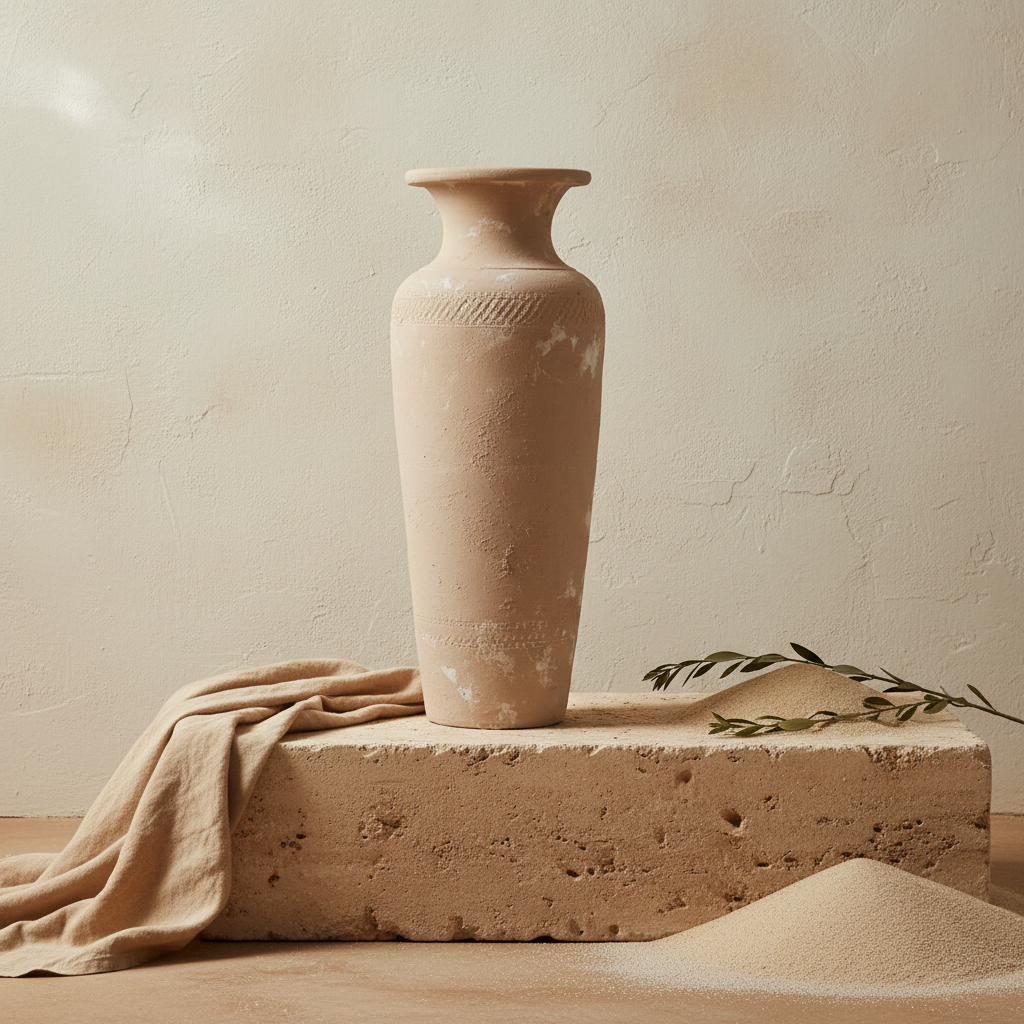 Vaso terracota artesanal  EXC 17, handmade em Portugal. Estilo orgânico; Decoração orgânica; cottagecore, wabi-sabi, farmhouse, Japandi, minimalista, mediterrânica e moderno. Design de interiores sustentável; design biofílico;