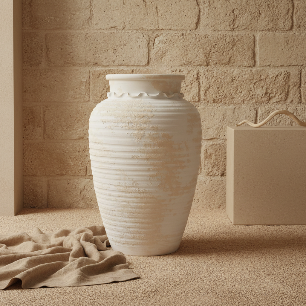 Vaso terracota artesanal EXCLUSIVO Y.2 feito à mão Portugal. Decoração sustentável; decoração e design biofílico; Decoração minimalista, wabi-sabi, rústica, mediterrânico e farmehouse.  Design de interiores; 