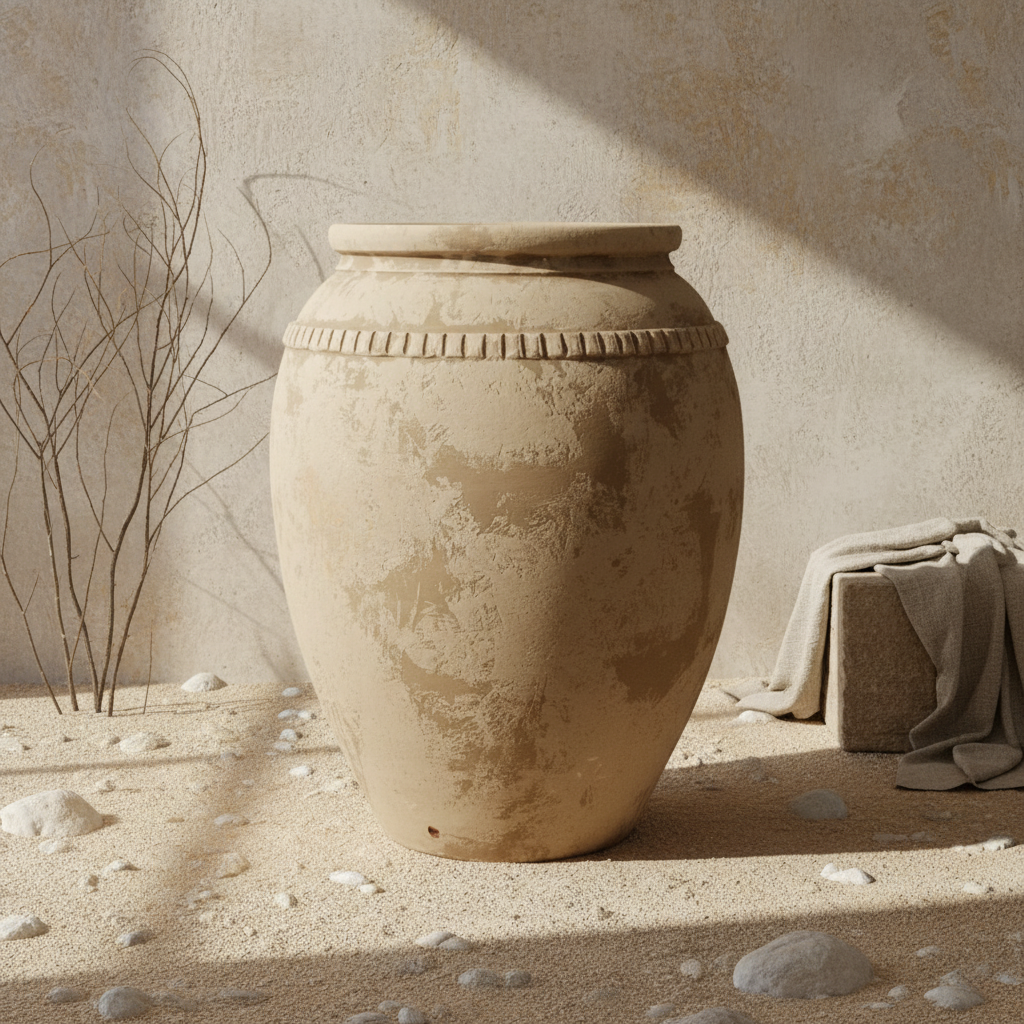 Vaso terracota artesanal Luma F, artesanalmente feito em Portugal. Decoração orgânica, decoração wabi-sabi, minimalista, rústica, mediterrânica, cottagecore e farmhouse . Decoração e design de interiores; decoração e design biofílico;