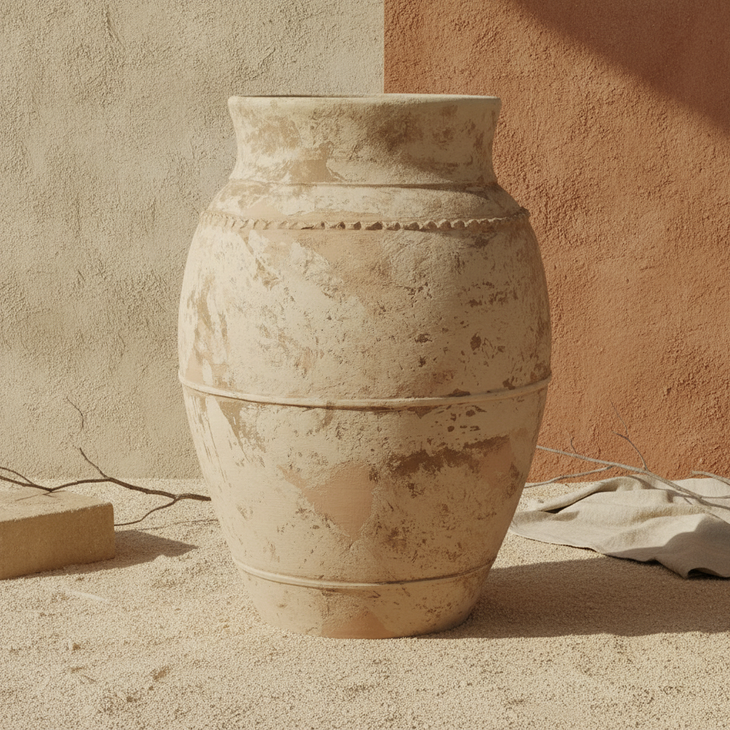 Vaso terracota artesanal LAMOUR I feito à mão Portugal. Decoração orgãnica; Decoração sustentável; Design de interiores; decoração e design biofílico; Decoração minimalista, wabi-sabi, rústica, mediterrânico e farmehouse. 
