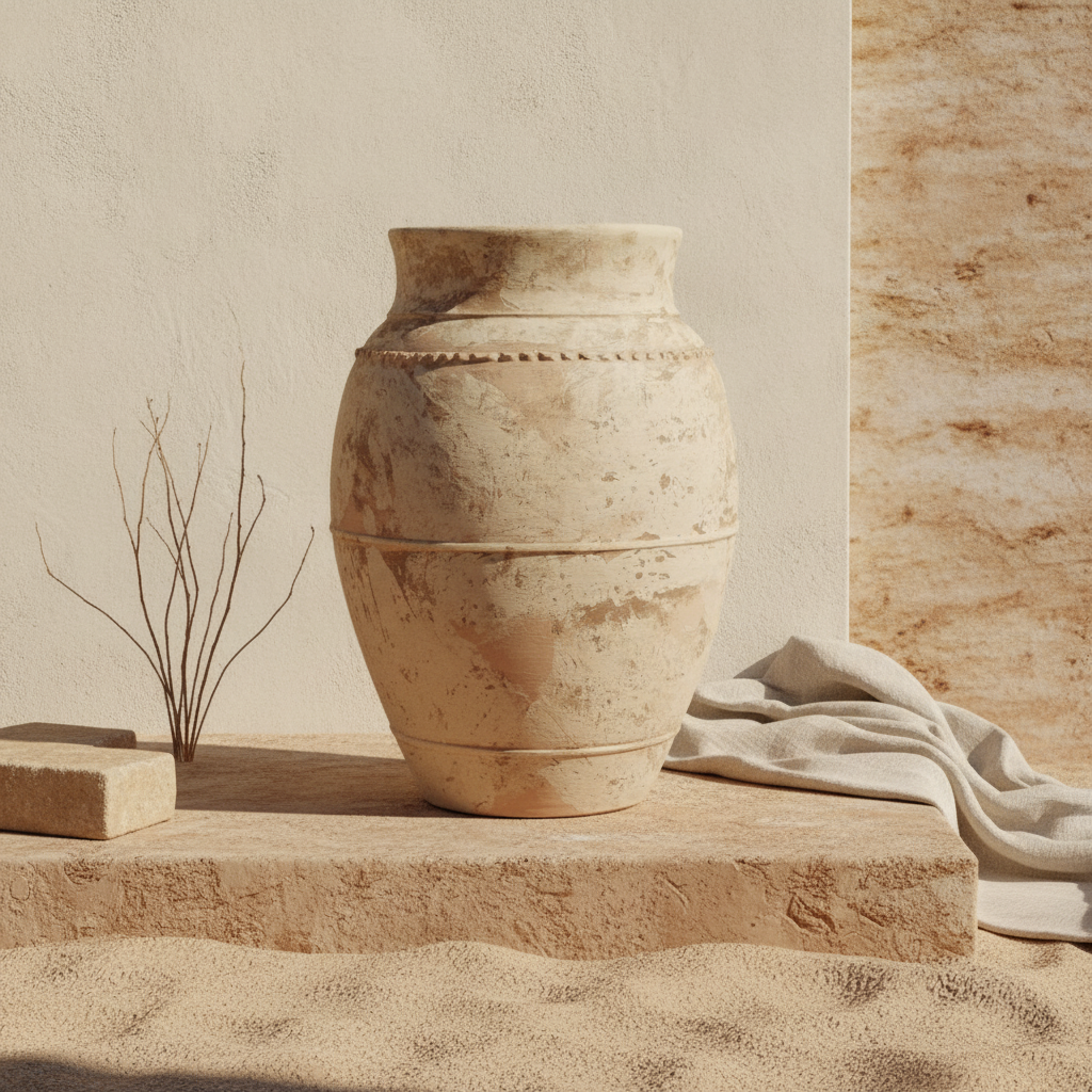 Vaso terracota artesanal LAMOUR I feito à mão Portugal. Decoração orgãnica; Decoração sustentável; Design de interiores; decoração e design biofílico; Decoração minimalista, wabi-sabi, rústica, mediterrânico e farmehouse. 