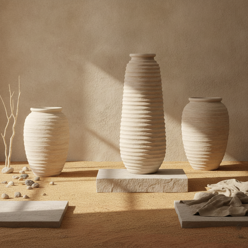 Vaso terracota artesanal  EXC 23, handmade em Portugal. Design de interiores sustentável; design biofílico.   Decoração orgânica; Decoração wabi-sabi, farmhouse, Japandi, minimalista, mediterrânica, cottagecore e moderno.