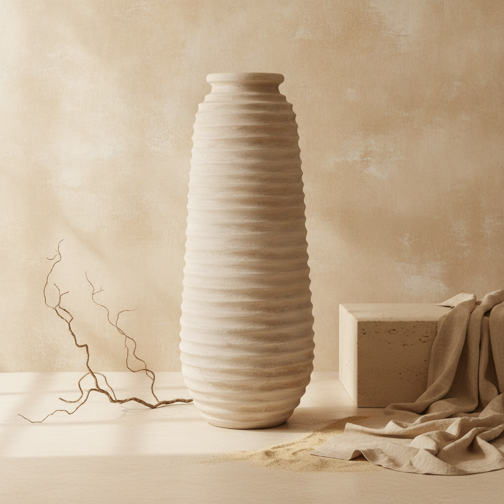 Vaso terracota artesanal  EXC 23, handmade em Portugal. Design de interiores sustentável; design biofílico.   Decoração orgânica; Decoração wabi-sabi, farmhouse, Japandi, minimalista, mediterrânica, cottagecore e moderno.