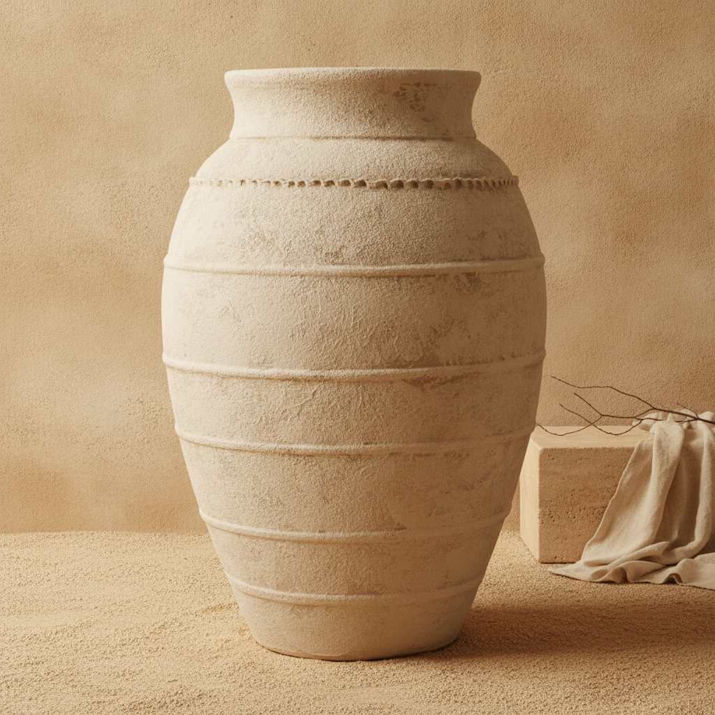 Vaso terracota artesanal LAMOUR J feito à mão Portugal. Decoração sustentável; Decoração orgânica; decoração e design biofílico; Decoração minimalista, wabi-sabi, rústica, mediterrânico e farmehouse.  Design de interiores; 