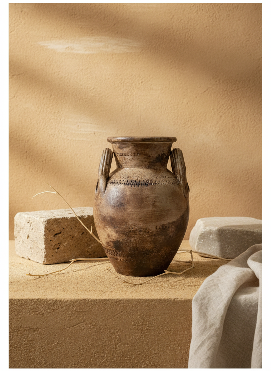 Vaso terracota artesanal RÚSTICO Poteh. Pote feito à mão em Portugal.  Decoração de interiores e exteriores; Estilos minimalista, rústico, mediterrânico, Japandi, estilo wabi-sabi e farmehouse.   Design biofílico;