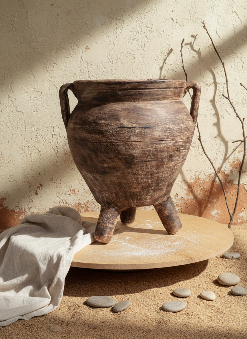 Vaso terracota artesanal RÚSTICO V. Vaso com 3 pernas, feito à mão Portugal.  Decoração de interiores e exteriores; Estilos minimalista, rústico, mediterrânico, Japandi, estilo wabi-sabi e farmehouse.   Design biofílico;