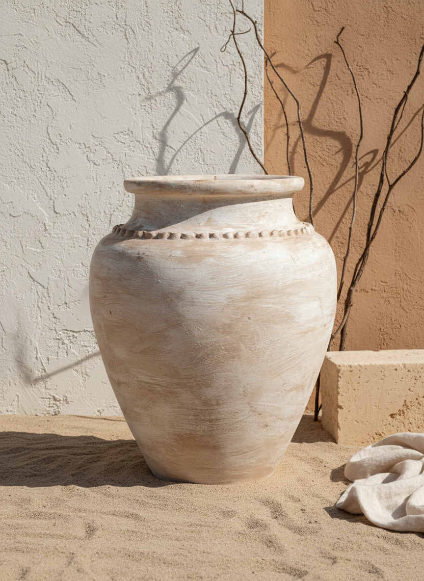 Vaso terracota artesanal RÚSTICO U feito à mão Portugal. Decoração de interiores e exteriores;  Desing biofílico; Estilos cottagecore, rústico, mediterrânico, Japandi,  wabi-sabi e farmehouse. 