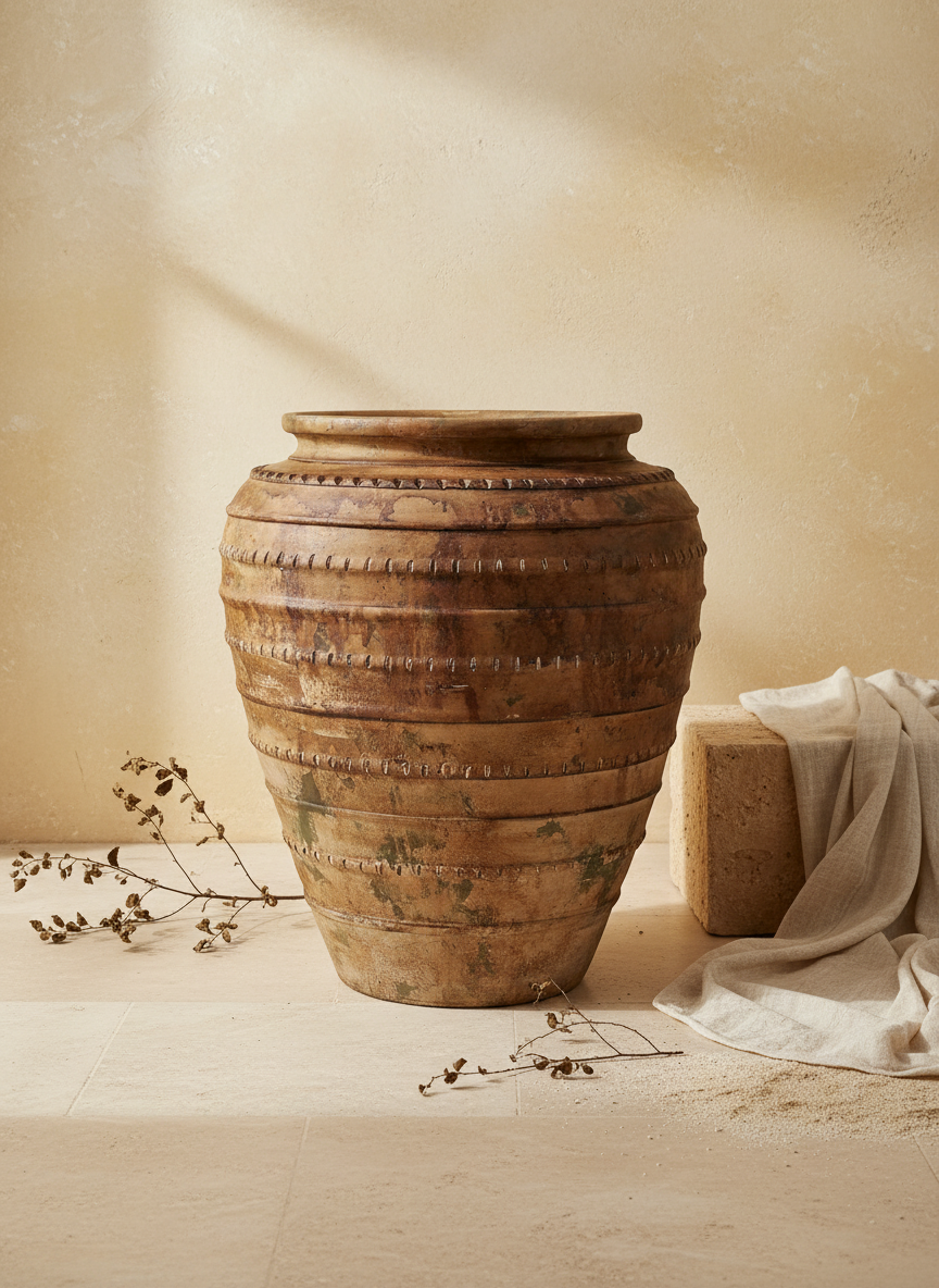 Vaso terracota artesanal Rústico B, feito   à mão em Portugal. Decoração  minimalista, rústico, mediterrânico, farmhouse e cottage. Decoração de interiores; Design biofílico; Decoração sustentável