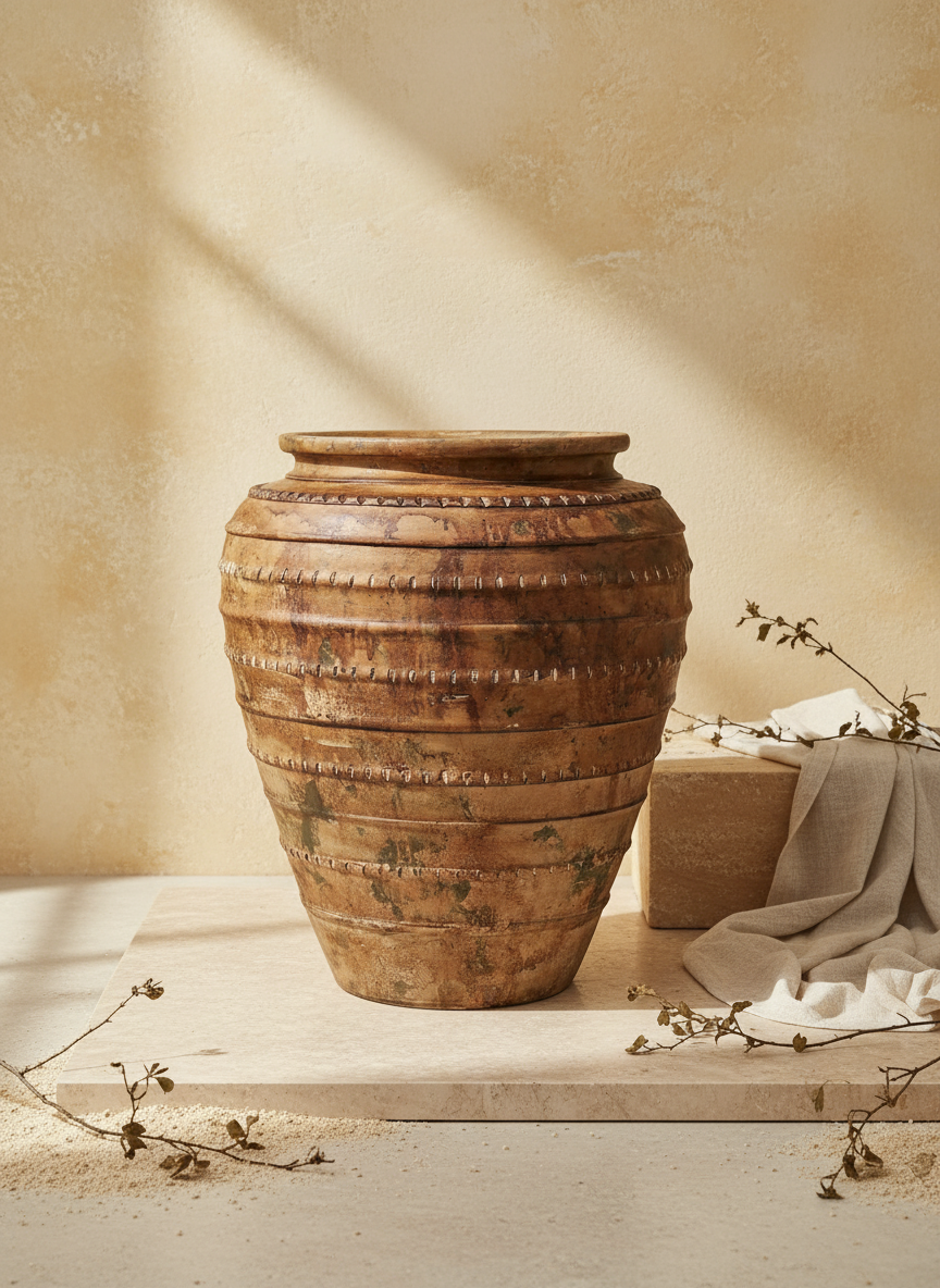 Vaso terracota artesanal Rústico B, feito   à mão em Portugal. Decoração  minimalista, rústico, mediterrânico, farmhouse e cottage. Decoração de interiores; Design biofílico; Decoração sustentável