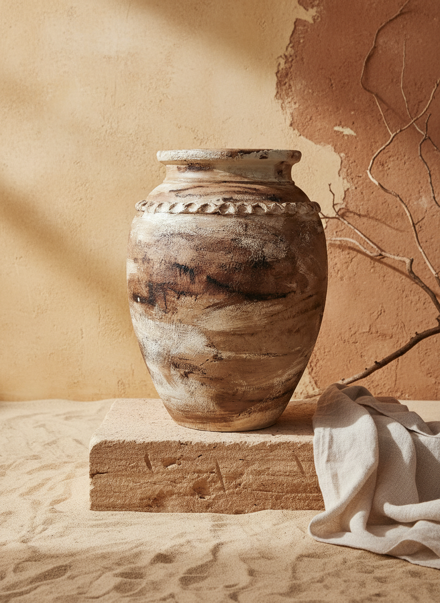 Vaso terracota artesanal RÚSTICO D feito à mão Portugal, estilo wabi-sabi, minimalista, rústico, mediterrânico, Japandi e farmehouse. Decoração de interiores;  design biofílico;