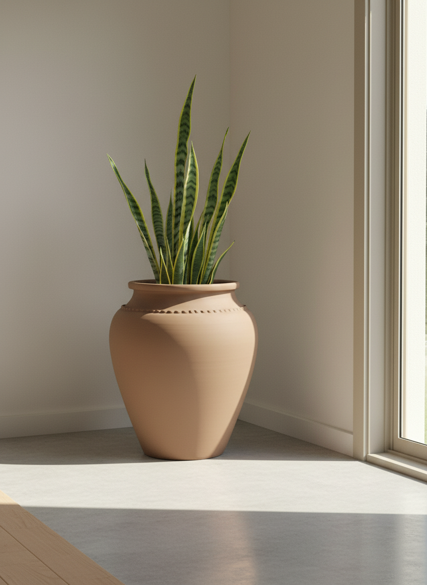 Vaso terracota artesanal Kora A feito à mão Portugal, decoração wabi-sabi, minimalista, rústico, mediterrânico, e outras. Decoração e design de interiores; decoração e design biofílico; 