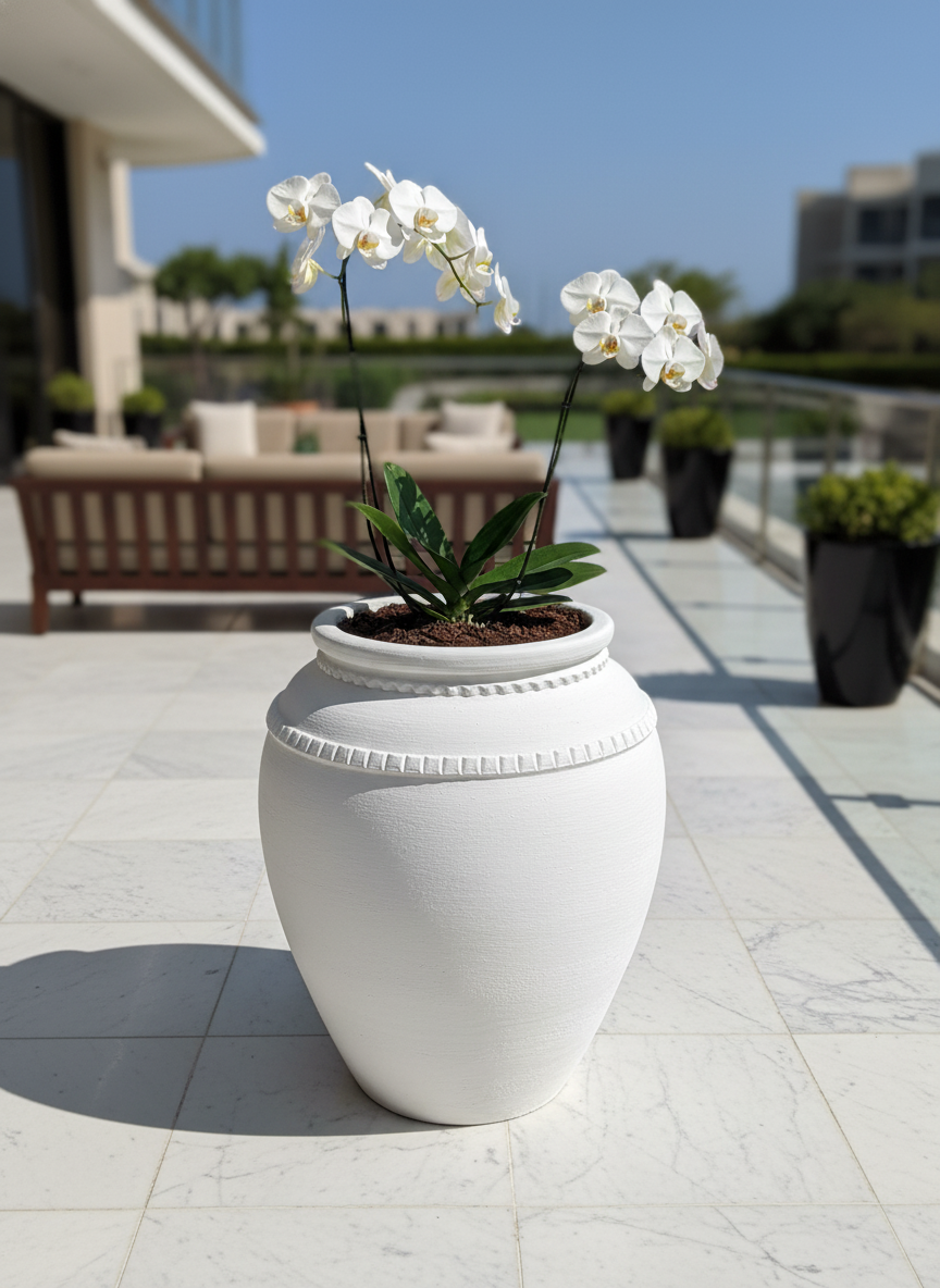 Vaso terracota artesanal Luma C feito à mão Portugal, decoração wabi-sabi, minimalista, rústico, mediterrânico, Japandi e farmehouse. Decoração e design de interiores; decoração e design biofílico;