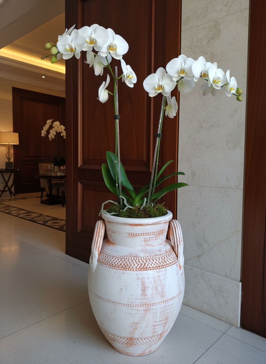 Vaso terracota artesanal Poteh A feito à mão Portugal, decoração Japandi, minimalista, rústico, farmhouse e moderno e wabi-sabi. Decoração e design de interiores; decoração e design biofílico;