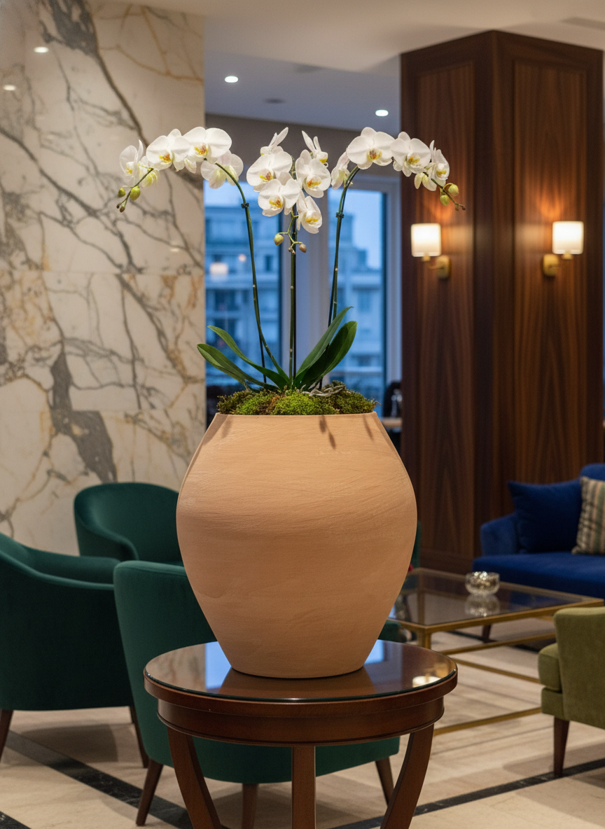 Vaso terracota artesanal EXC. com Tampa, feito à mão Portugal. Design natural e sustentável nos estilos Japandi, minimalista, rústico, farmhouse e moderno e wabi-sabi. Decoração de interiores; design biofílico;