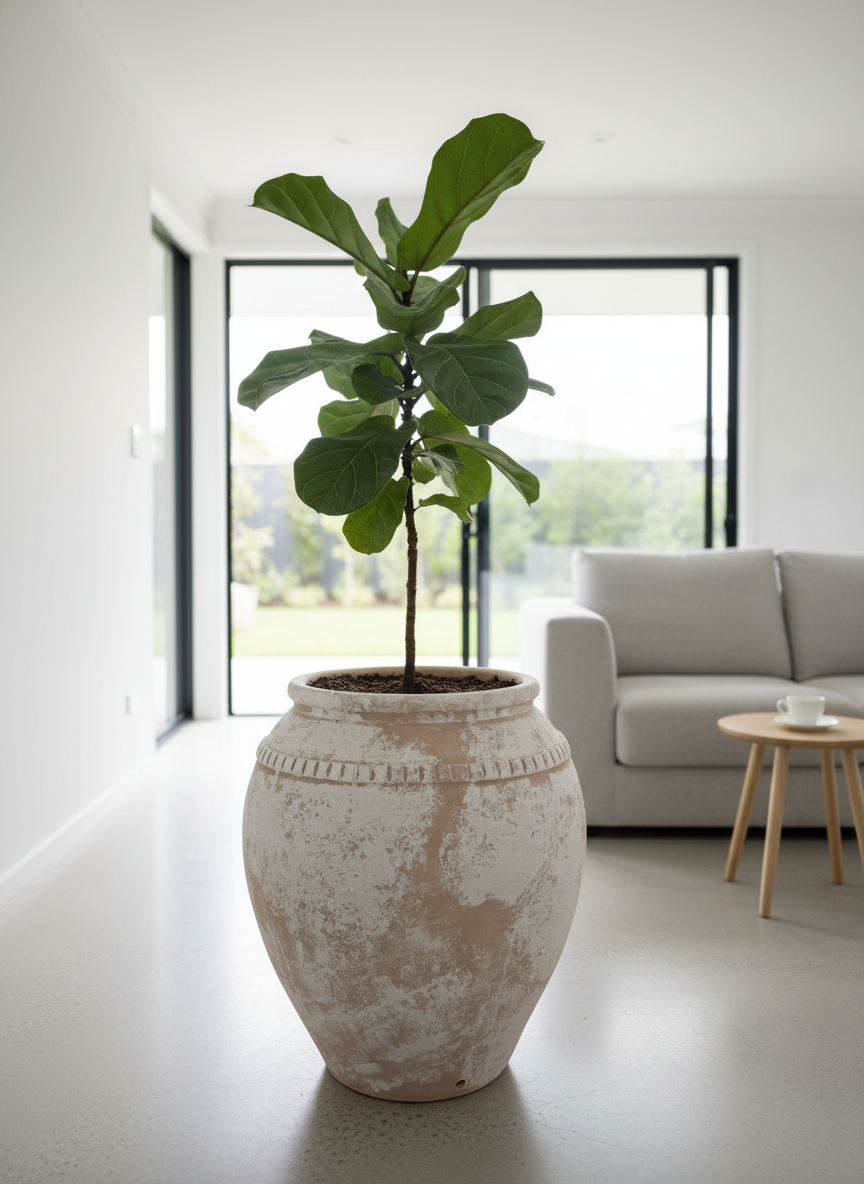 Vaso terracota artesanal Luma B feito à mão em Portugal, decoração wabi-sabi, minimalista, rústica, mediterrânica, cottagecore e farmhouse . Decoração e design de interiores; decoração e design biofílico;