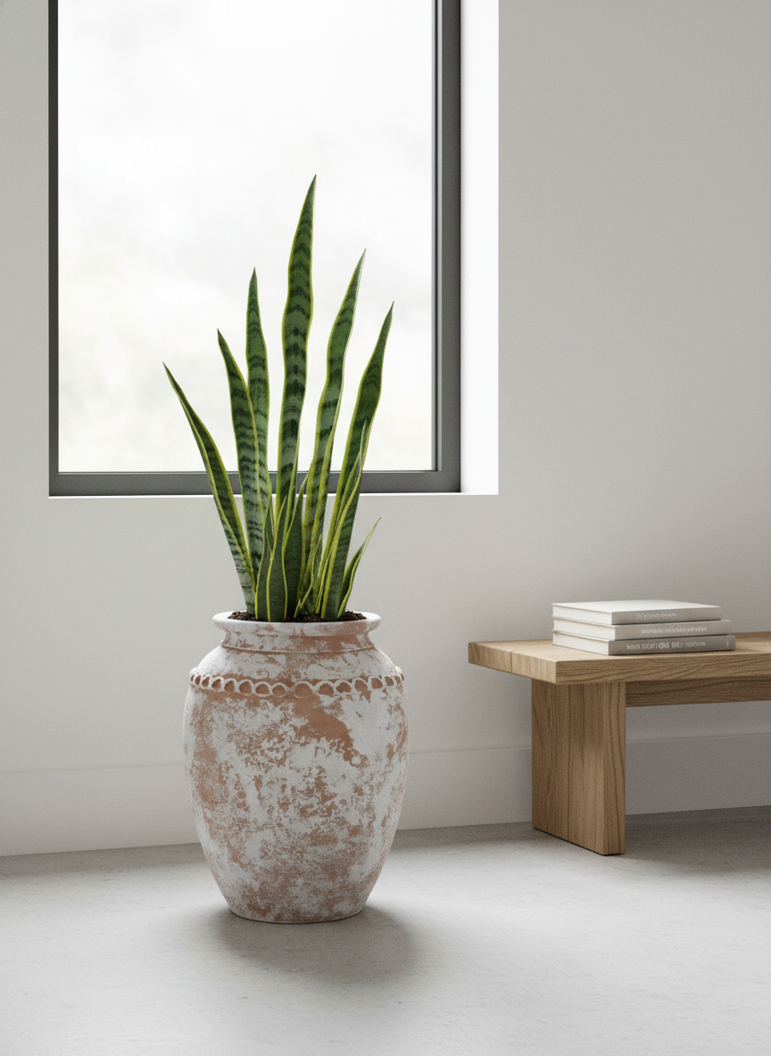 Vaso terracota artesanal Tamar B feito à mão Portugal, estilo wabi-sabi, minimalista, rústico, mediterrânico, Japandi e farmehouse. Decoração de interiores;  design biofílico;