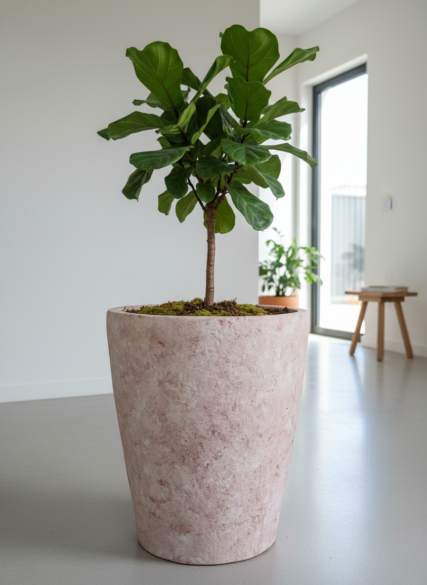 Vaso terracota artesanal  EXC 6, handmade em Portugal, decoração wabi-sabi, farmhouse, Japandi, minimalista, mediterrânica, cottagecore e moderno. Decoração sustentável e design de interiores; design biofílico;