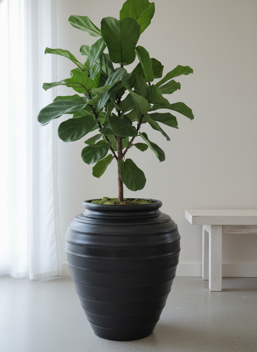 Vaso terracota artesanal Safi D feito à mão Portugal, decoração wabi-sabi, minimalista, rústico, mediterrânico, e outras. Decoração e design de interiores; decoração e design biofílico;