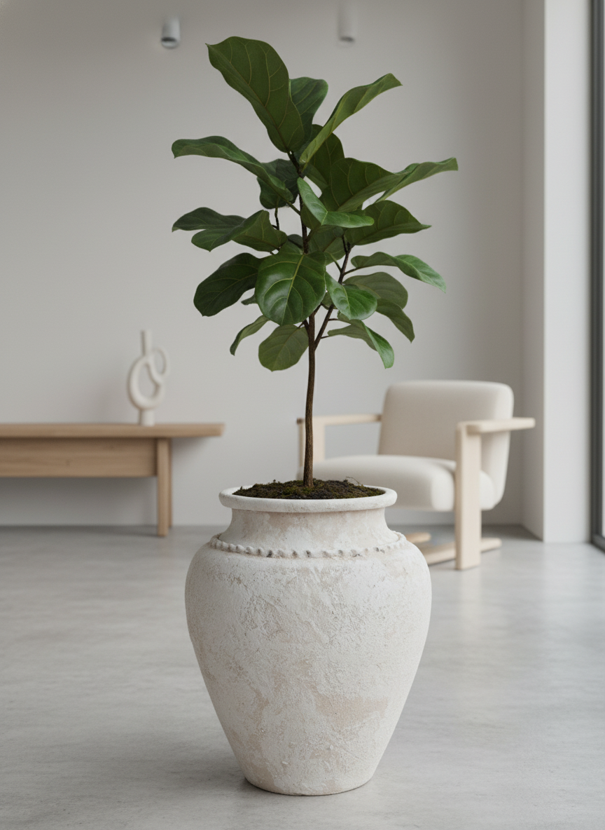 Vaso terracota artesanal Kora B feito à mão Portugal, decoração wabi-sabi, minimalista, rústico, mediterrânico, e outras. Decoração e design de interiores; decoração e design biofílico; 