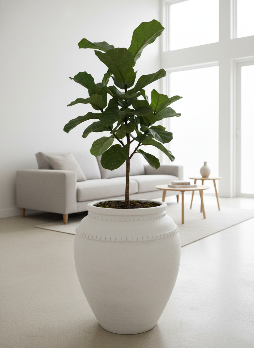 Vaso terracota artesanal Luma C feito à mão Portugal, decoração wabi-sabi, minimalista, rústico, mediterrânico, Japandi e farmehouse. Decoração e design de interiores; decoração e design biofílico;