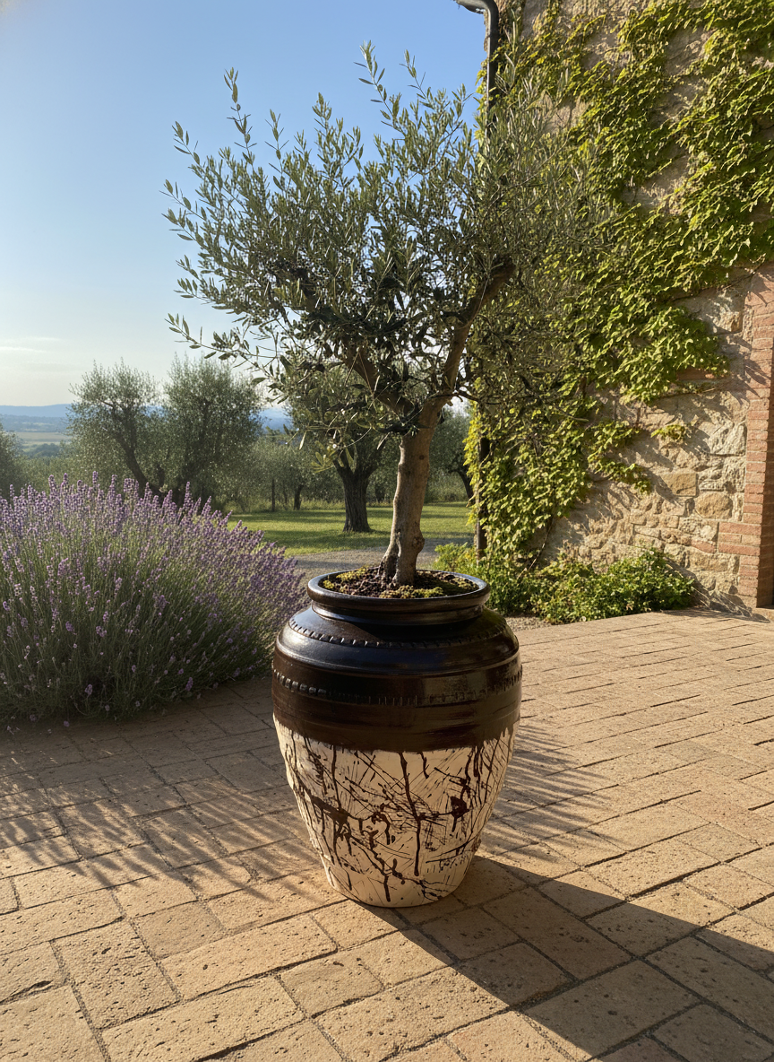 Vaso terracota artesanal feito à mão em Portugal, decoração moderna, Japandi, minimalista, rústico, mediterrânico, farmhouse, cottagecore. Decoração e design de interiores; decoração e design biofílico;