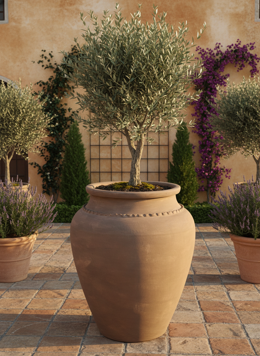 Vaso terracota artesanal Kora E handmade Portugal. Decoração Japandi, minimalista, rústico, mediterrânico, farmhouse e cottage. Decoração de interiores; Design biofílico;