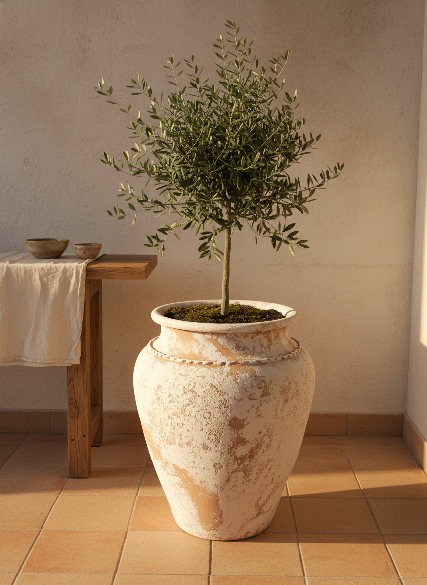 Vaso terracota artesanal Kora C feito à mão Portugal, decoração wabi-sabi, minimalista, rústico, mediterrânico, e outras. Decoração e design de interiores; decoração e design biofílico;