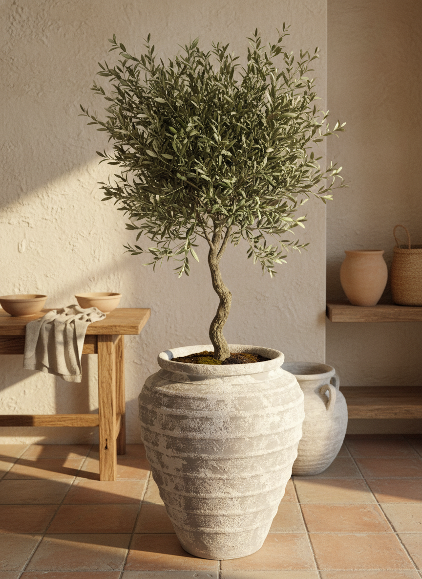 Vaso terracota artesanal Marua E feito à mão Portugal. Decoração e design biofílico; Decoração nos estilos wabi-sabi, Japandi, minimalista, rústico, mediterrânico, farmehouse, cottage. Design de interiores; 