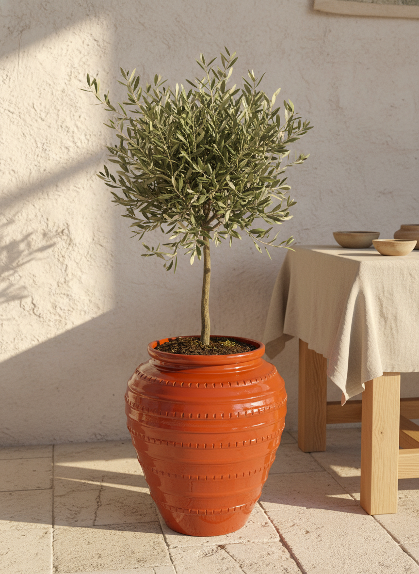 Vaso terracota artesanal handmade em Portugal, decoração moderna, Japandi, minimalista, rústico, mediterrânico, farmhouse, cottagecore. Decoração e design de interiores; decoração e design biofílico;