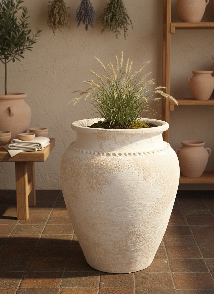 Vaso terracota artesanal Kora F feito à mão Portugal, decoração wabi-sabi, minimalista, rústico, mediterrânico, e outras.  Design de interiores; decoração  sustentável, design biofílico;