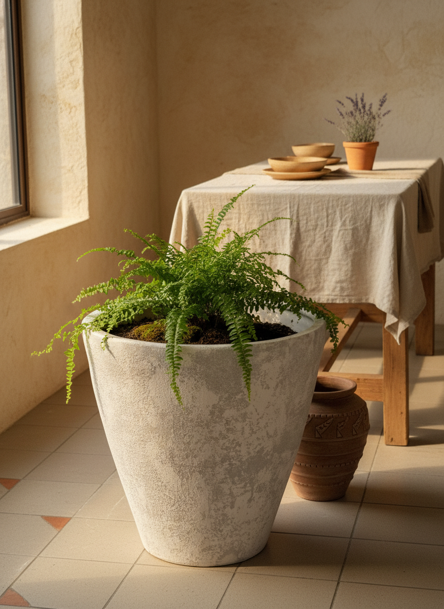 Vaso terracota artesanal Nura A feito à mão Portugal, decoração wabi-sabi, minimalista, rústico, mediterrânico, e outras. Decoração e design de interiores; decoração e design biofílico;