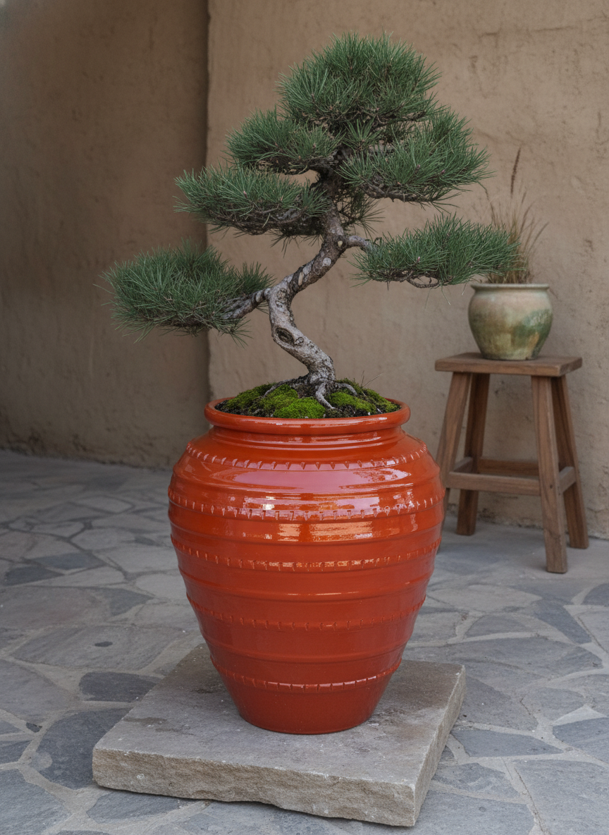 Vaso terracota artesanal handmade em Portugal, decoração moderna, Japandi, minimalista, rústico, mediterrânico, farmhouse, cottagecore. Decoração e design de interiores; decoração e design biofílico;