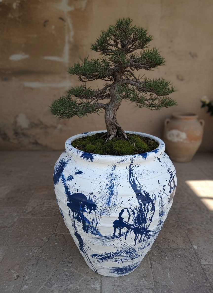 Vaso terracota artesanal Safi B feito à mão Portugal, decoração wabi-sabi, minimalista, rústico, mediterrânico, e outras. Decoração e design de interiores; decoração e design biofílico;