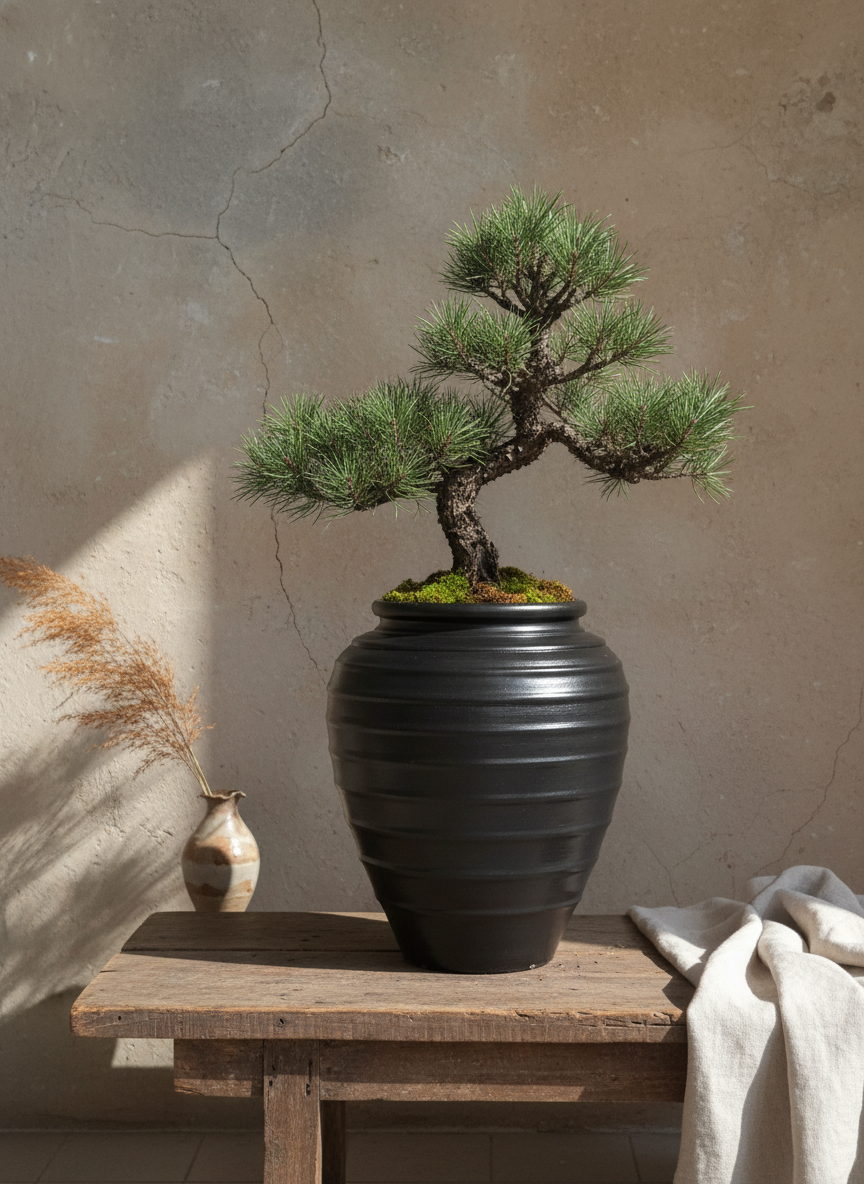 Vaso terracota artesanal Safi D feito à mão Portugal, decoração wabi-sabi, minimalista, rústico, mediterrânico, e outras. Decoração e design de interiores; decoração e design biofílico;