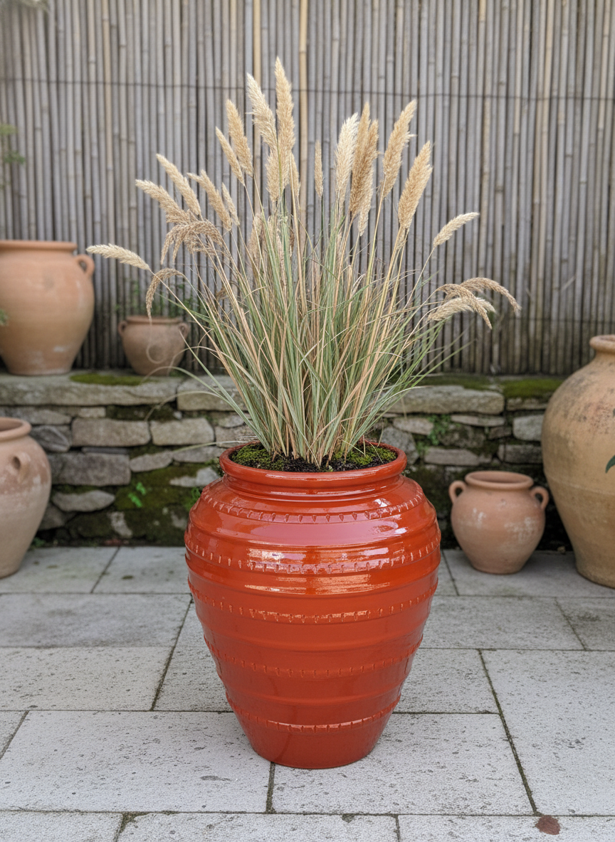 Vaso terracota artesanal handmade em Portugal, decoração moderna, Japandi, minimalista, rústico, mediterrânico, farmhouse, cottagecore. Decoração e design de interiores; decoração e design biofílico;