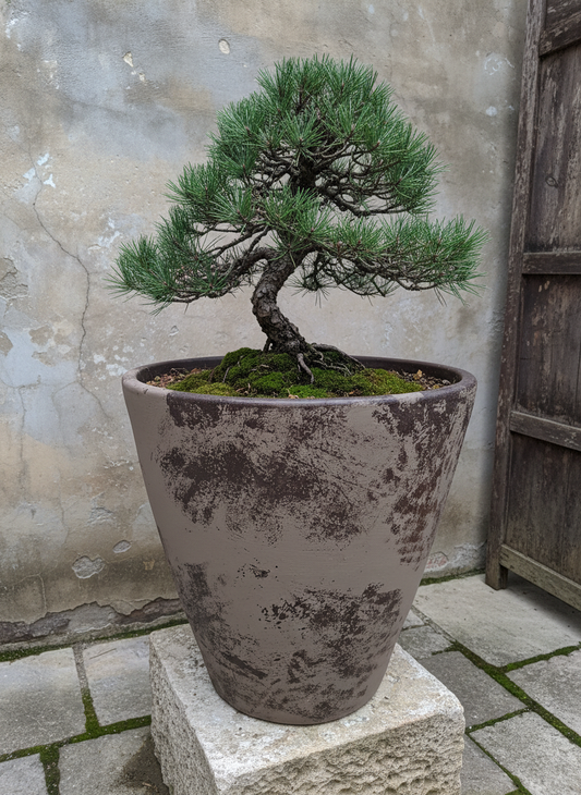 Vaso terracota artesanal Nura B feito à mão Portugal, decoração Japandi, minimalista, rústico, farmhouse e moderno. Decoração e design de interiores; decoração e design biofílico;